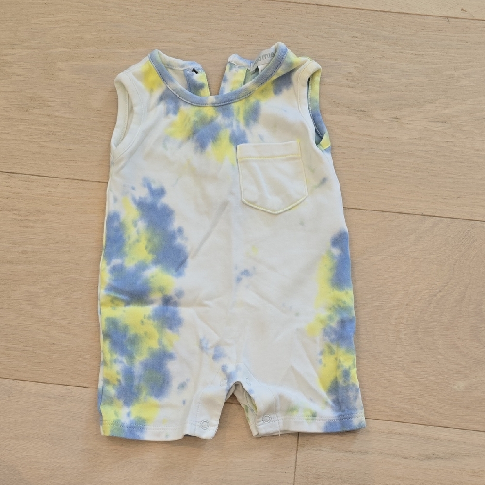Tie-Dye Sleeveless Baby Romper